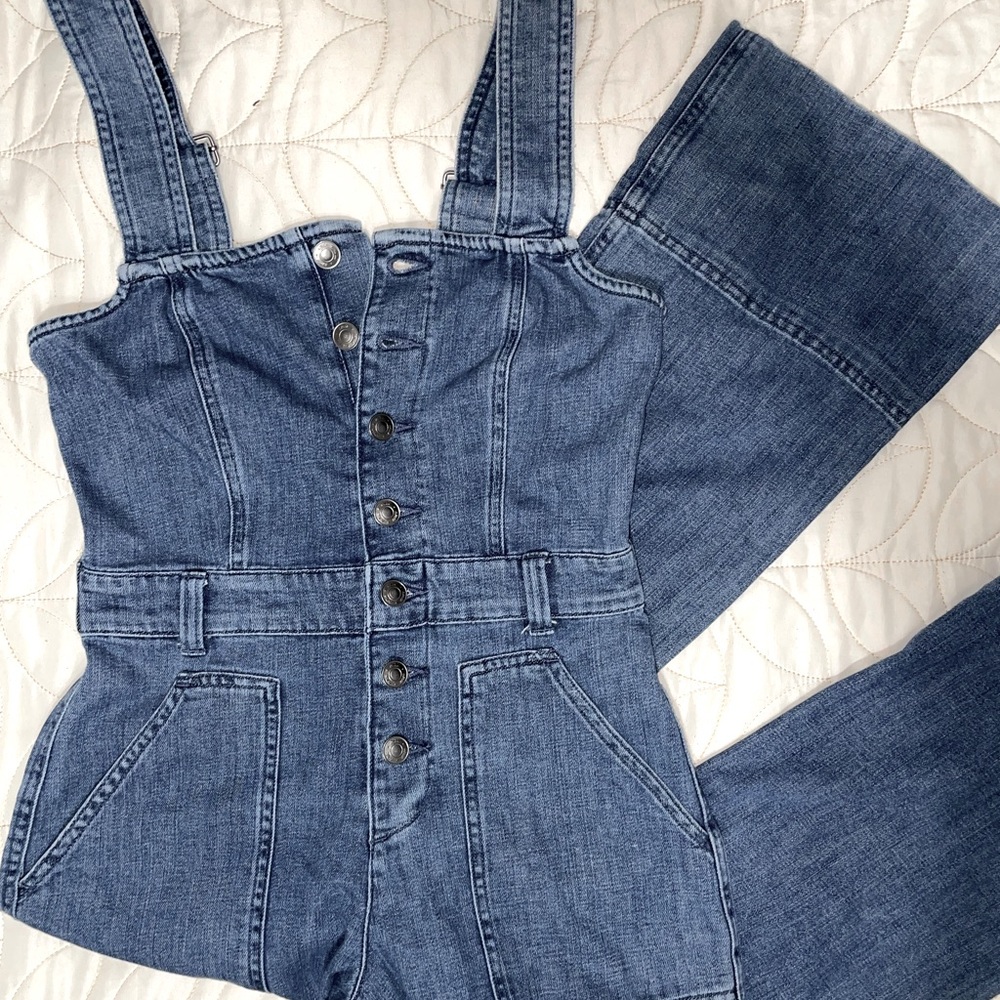 Aerie denim jumpsuit